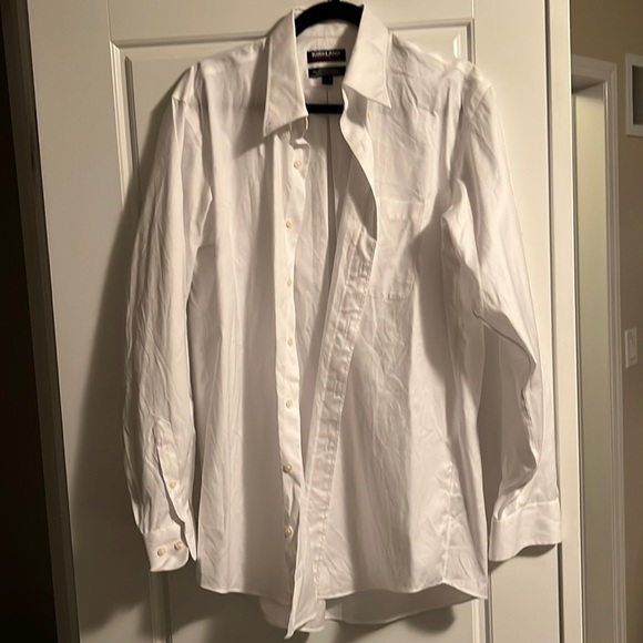 Kirkland White Non-Iron Dress Shirt (16 & 34/35) - Picture 1 of 2